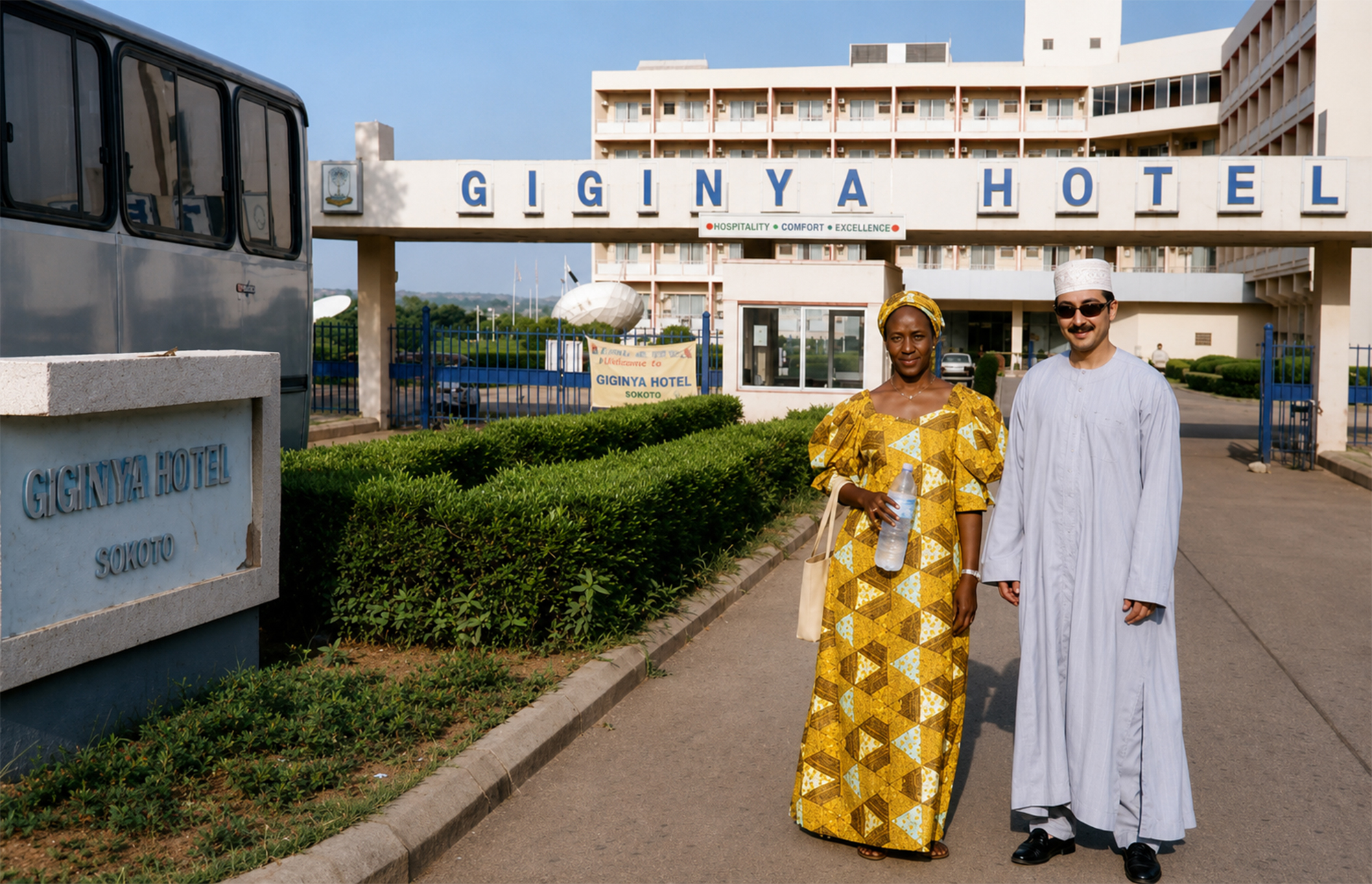 Hotel Giginya en Sokoto durante la Travesía Nigeriana