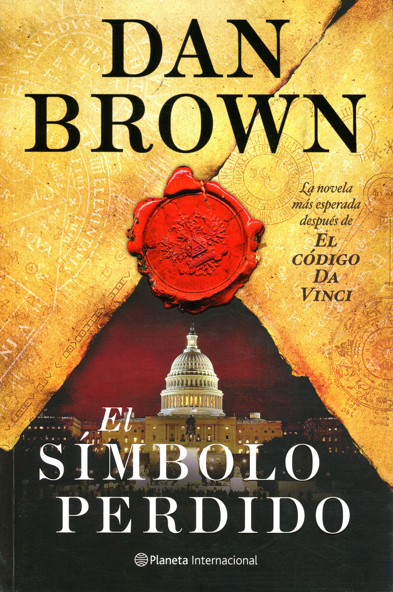 Portada del libro «El símbolo perdido», de Dan Brown