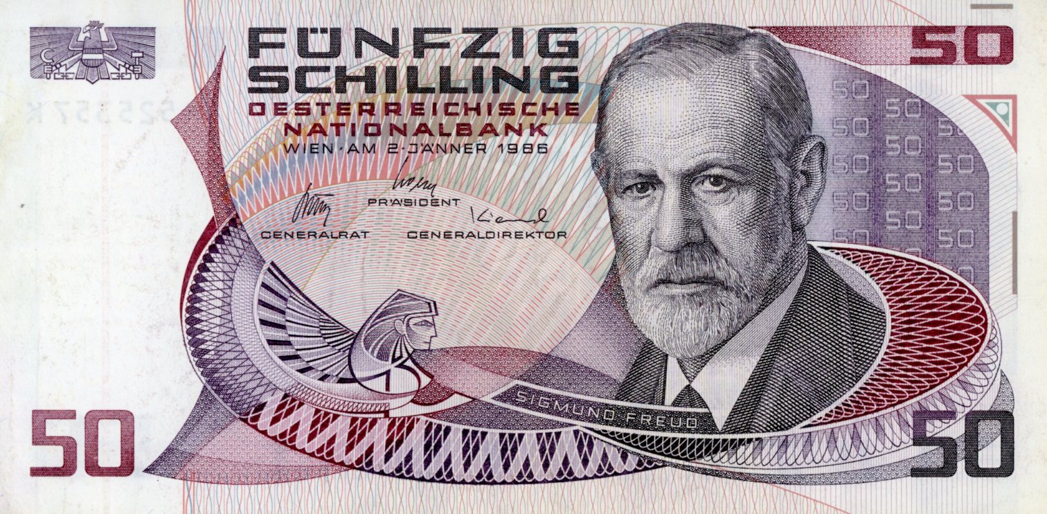 Anverso del billete de 50 chelines (Austria)