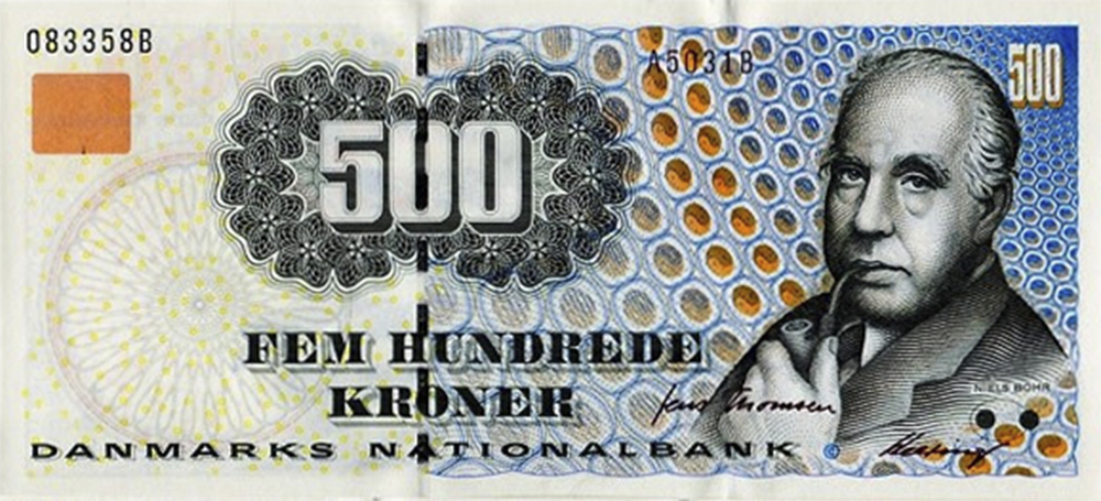 Anverso del billete de 500 coronas danesas (Dinamarca)