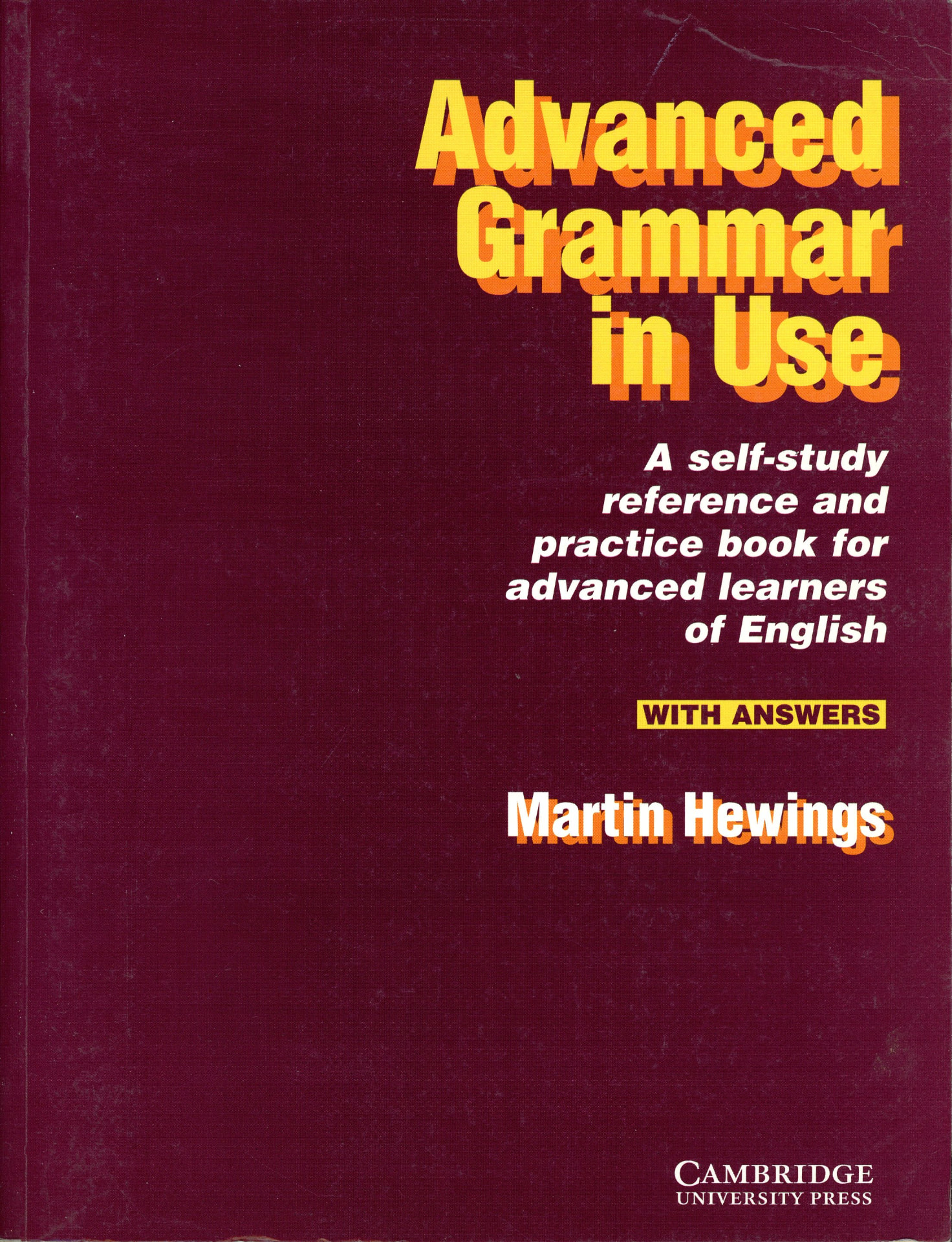Portada del libro «Advanced Grammar in Use», de Martin Hewings