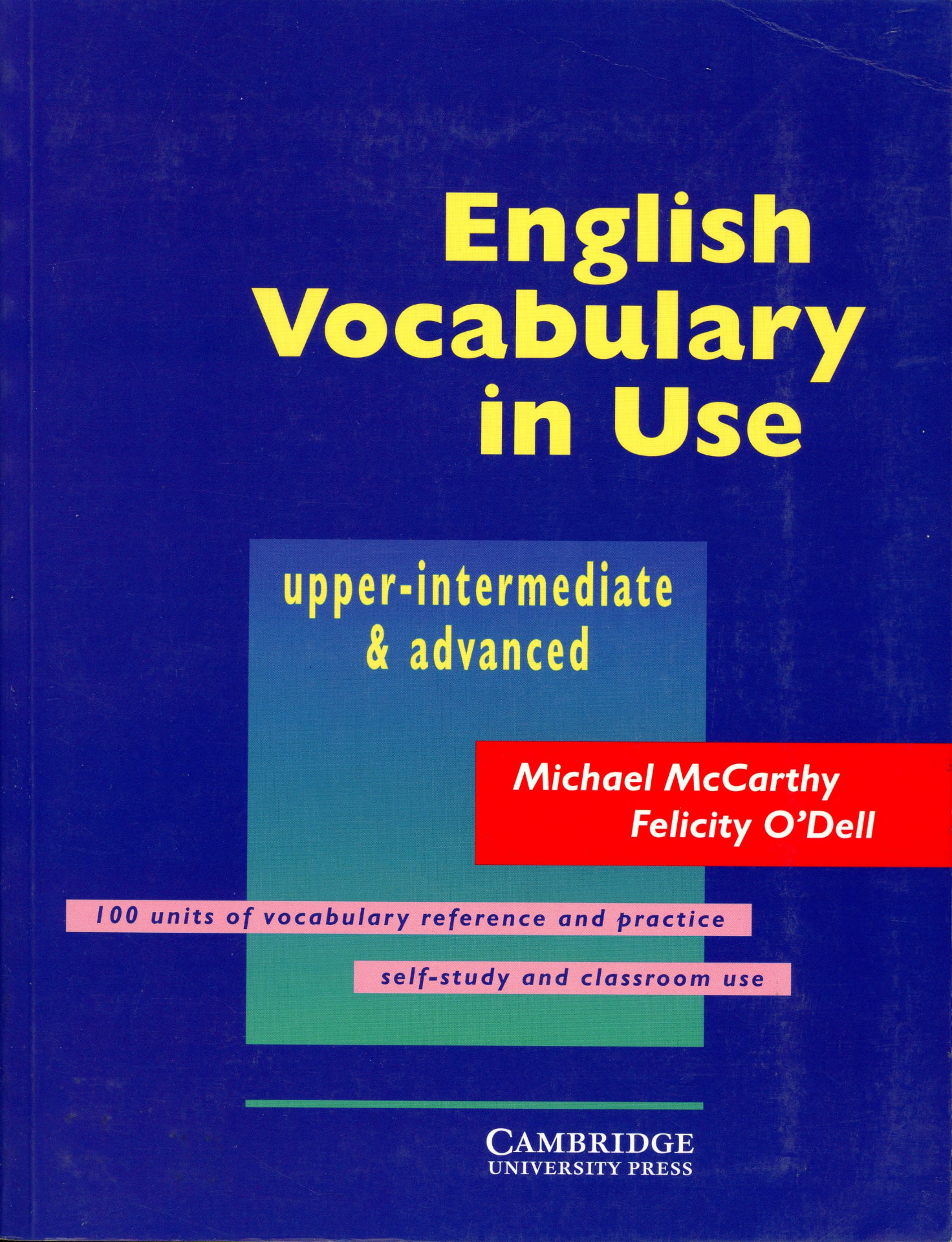 Portada del libro «English Vocabulary in Use – Upper-intermediate & Advanced», de Michael McCarthy; Felicity O'Dell