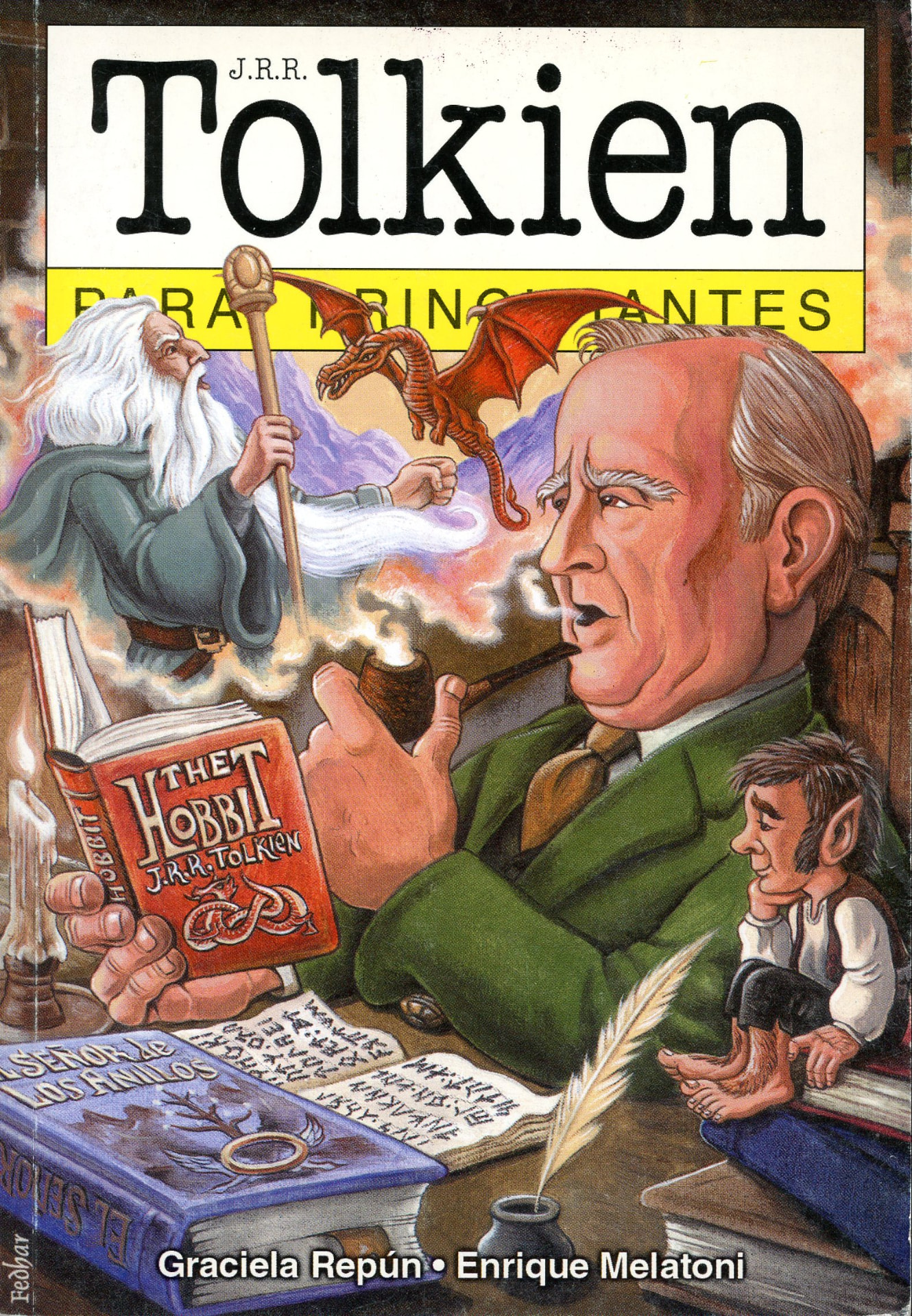 Portada del libro «J.R.R.Tolkien para principiantes», de Graciela Repún y Enrique Melatoni