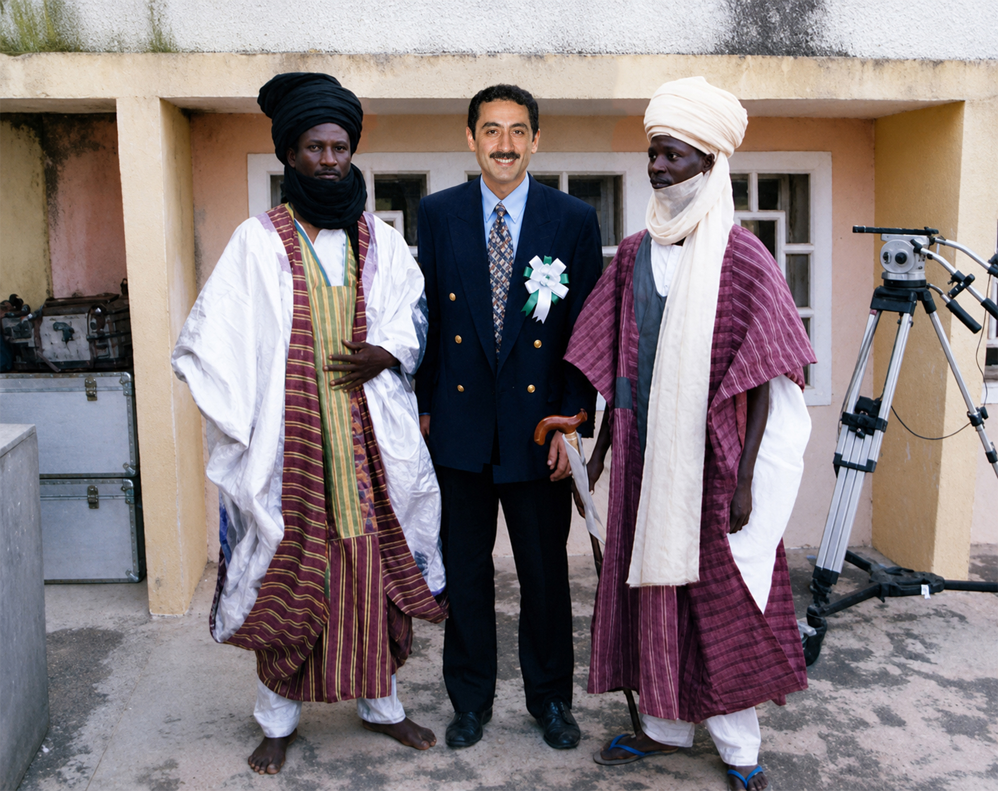 Encuentro con dos hombres con turbante y túnicas tradicionales en Kano durante la Travesía Nigeriana